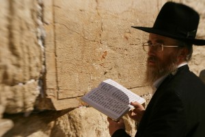 Jewish man at the Western Wall.