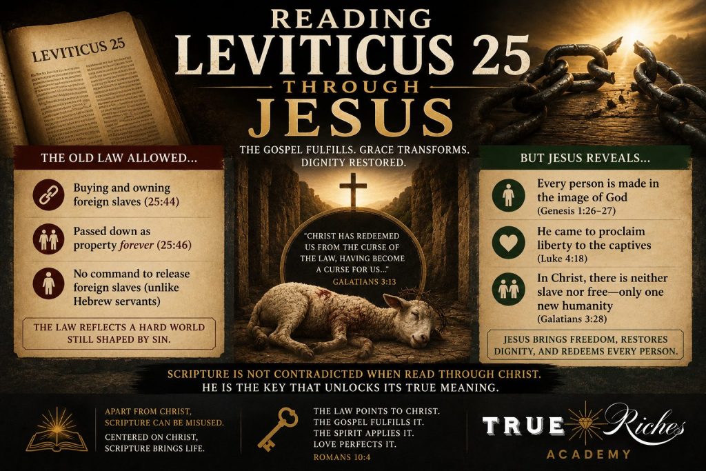 Christ-centered reading of Leviticus 25 and slavery