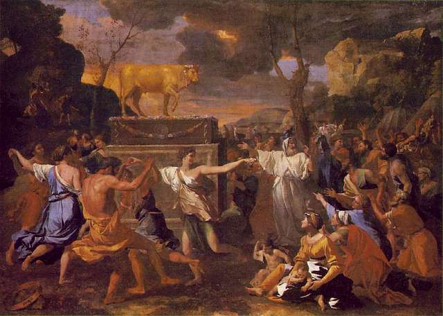 The adoration of the golden calf